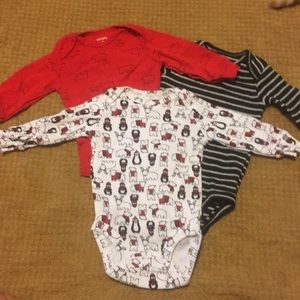 Carters long sleeve onesies